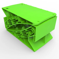 Cales de roue Wheel Chock Verte TRED GT