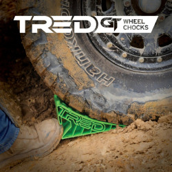 Cales de roue Wheel Chock Verte TRED GT