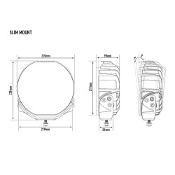 Phare LED Lazer Sentinel 9" Highline Blanc