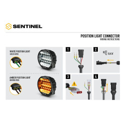 Phare LED Lazer Sentinel 9" Highline Blanc
